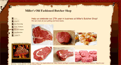 Desktop Screenshot of millersbutchershop.com
